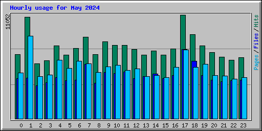 Hourly usage for May 2024