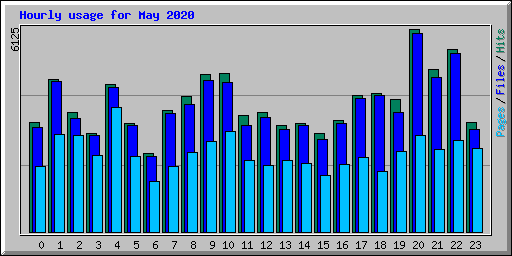 Hourly usage for May 2020