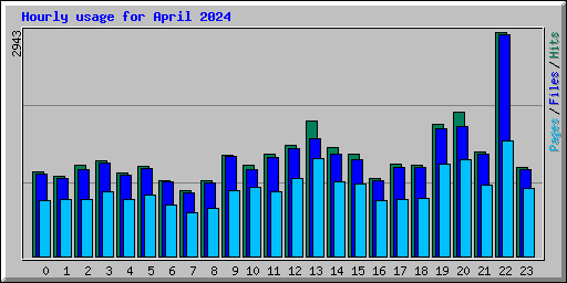 Hourly usage for April 2024