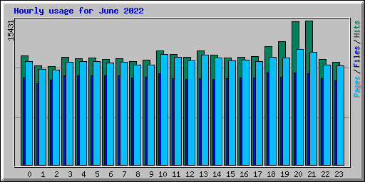 Hourly usage for June 2022
