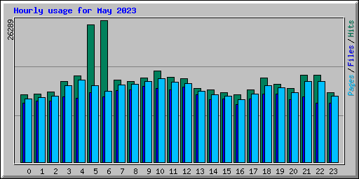 Hourly usage for May 2023